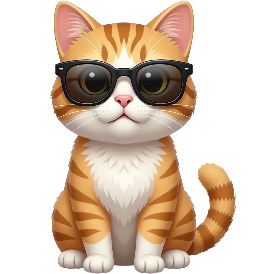 Cat wearing sunglasses emoji