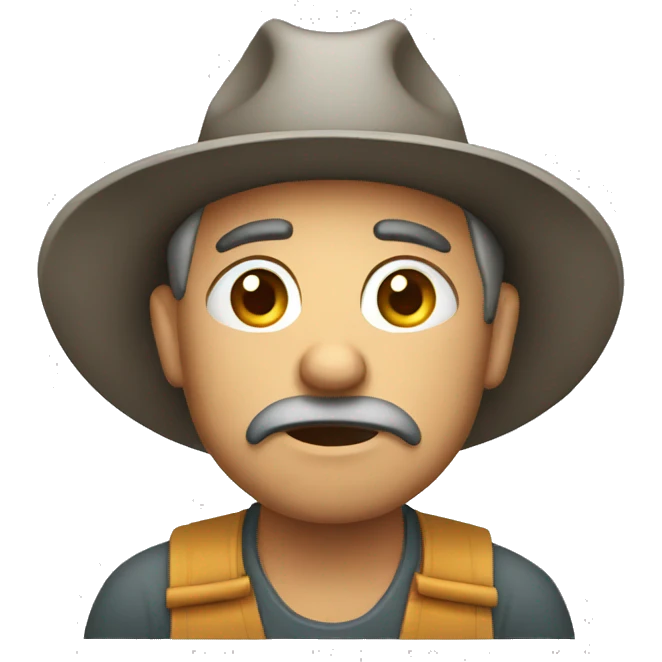 worried farmer emoji