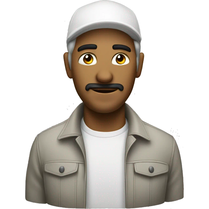 hombre empujando muro  emoji