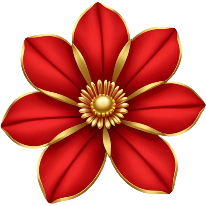 Red gold flover emoji