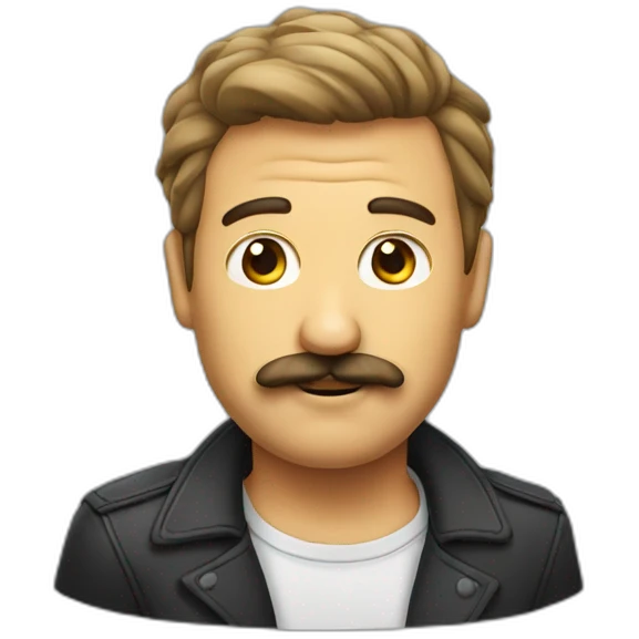 men whith small moustach emoji