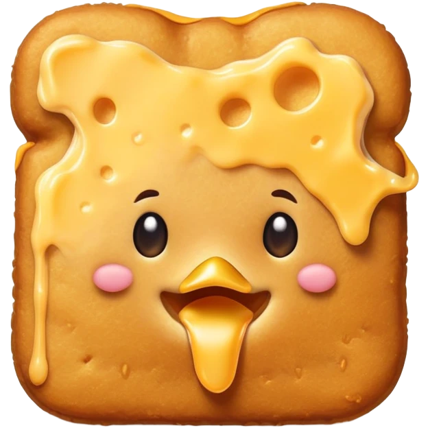 Chicken nugget that wants cheese emoji