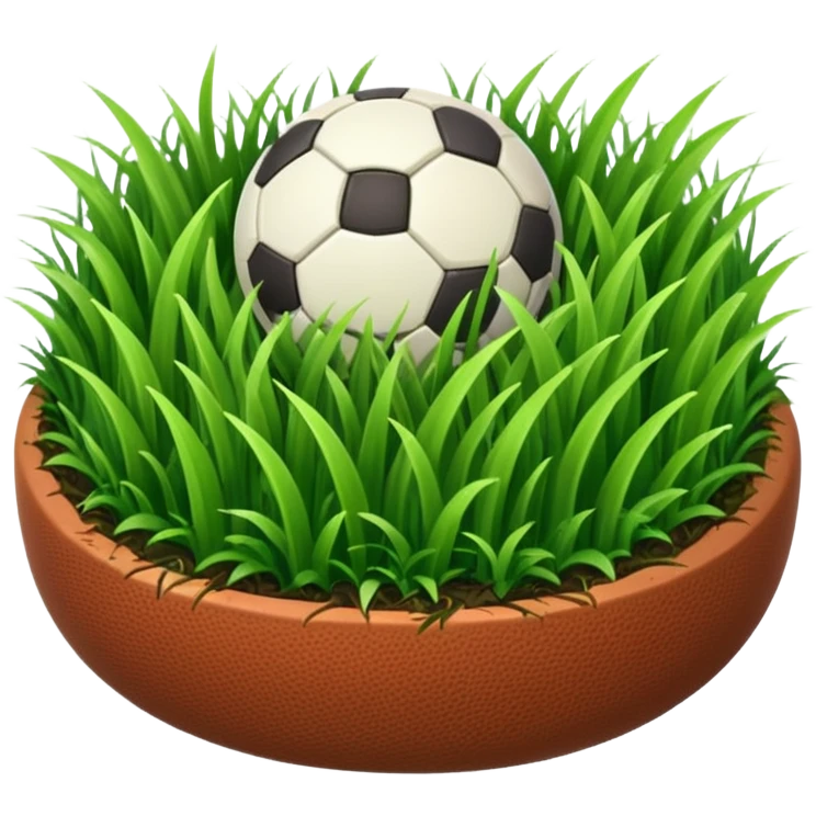  circular patch of football grass emoji
