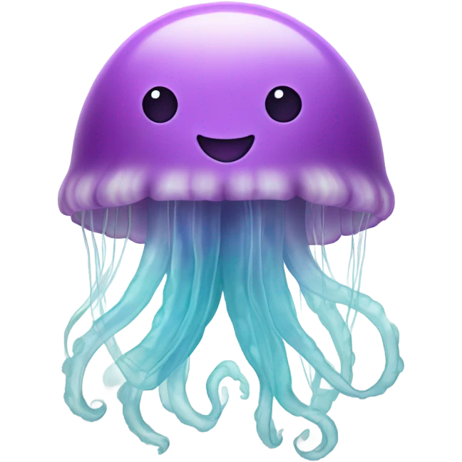 jellyfish with a peace sign emoji
