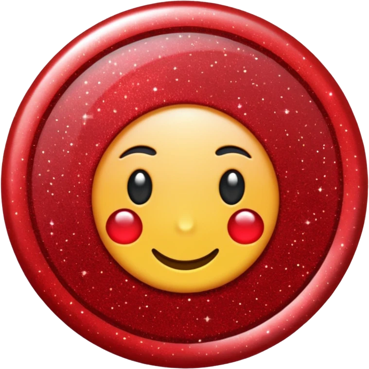 glitter red pin emoji