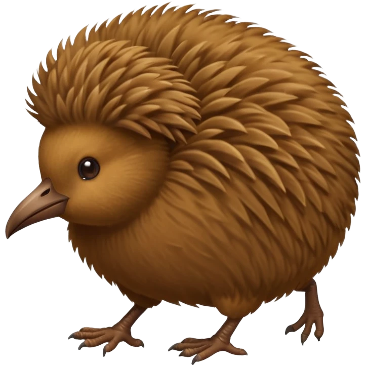 a kiwi bird running emoji
