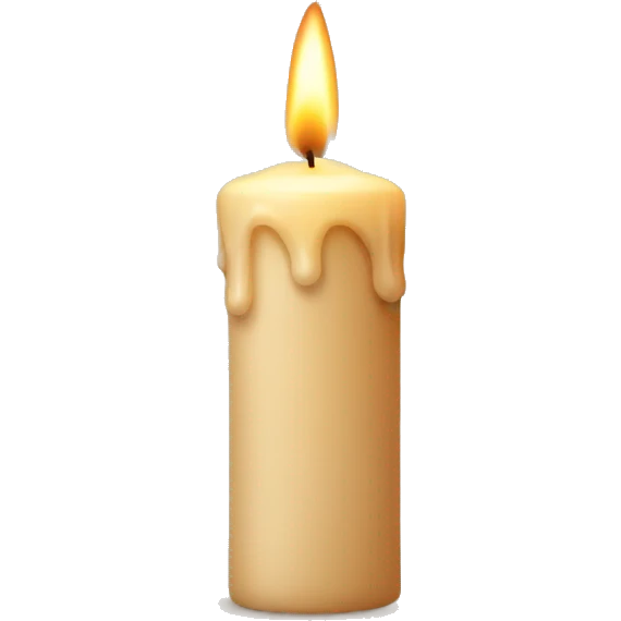 Beige candle emoji