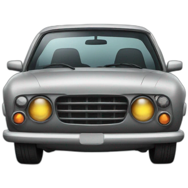 Car with eyes  emoji