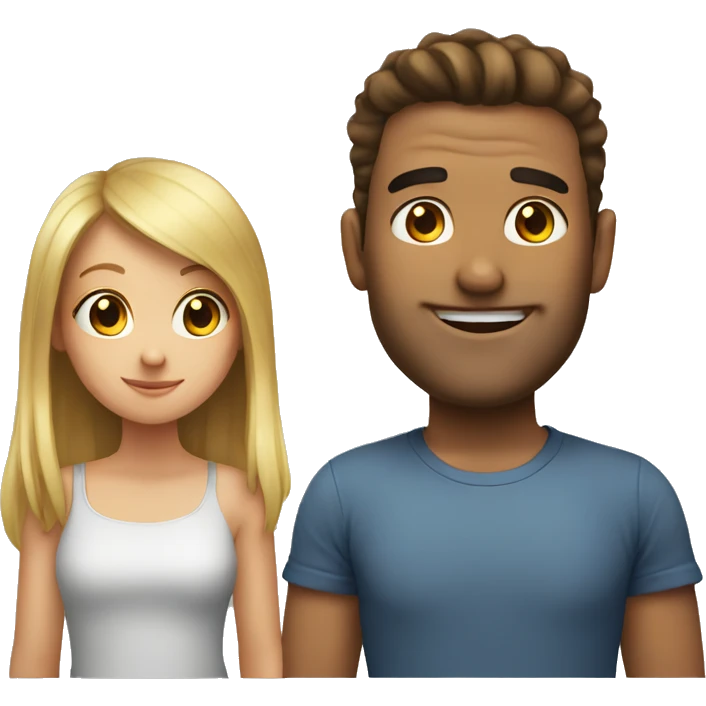 Guy behind girl  emoji
