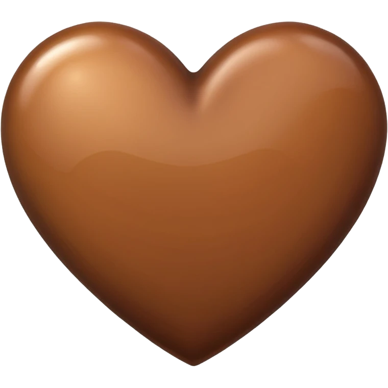 Коричневое сердце emoji