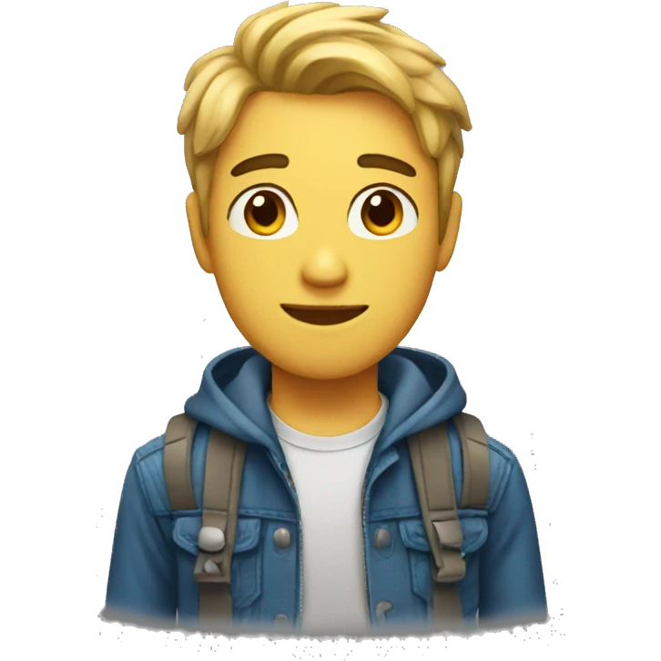 Handsome teenager emoji