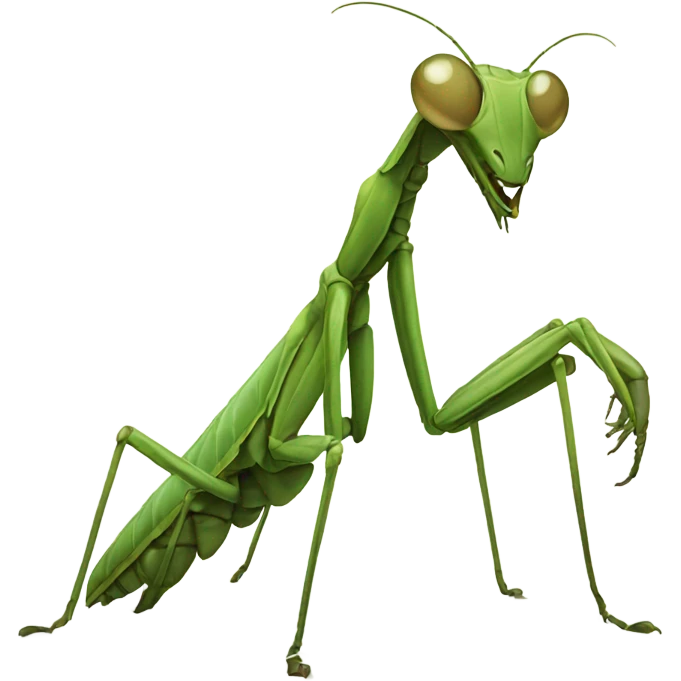 Praying mantis terrifying  emoji