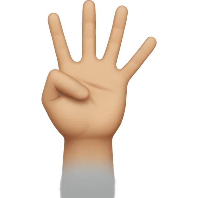 Three-finger salute emoji
