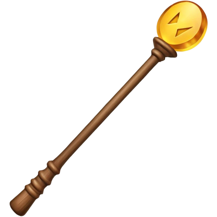 magic wooden staff emoji