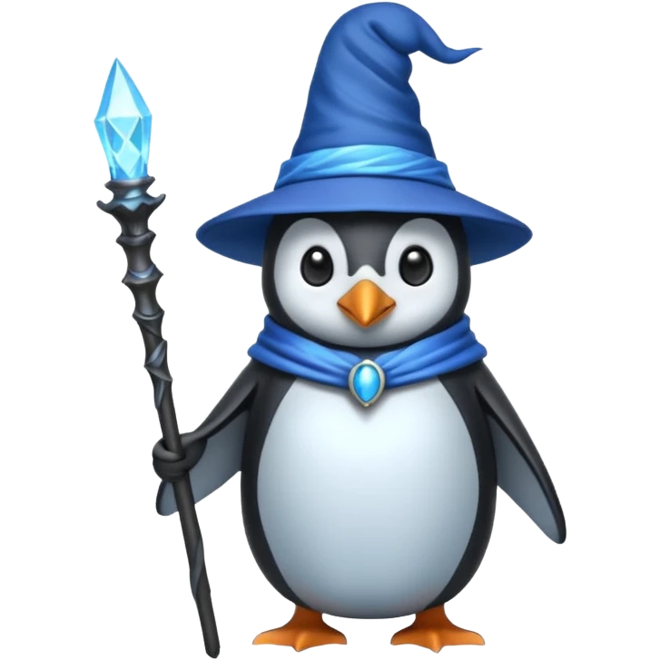 Penguin Wizard emoji