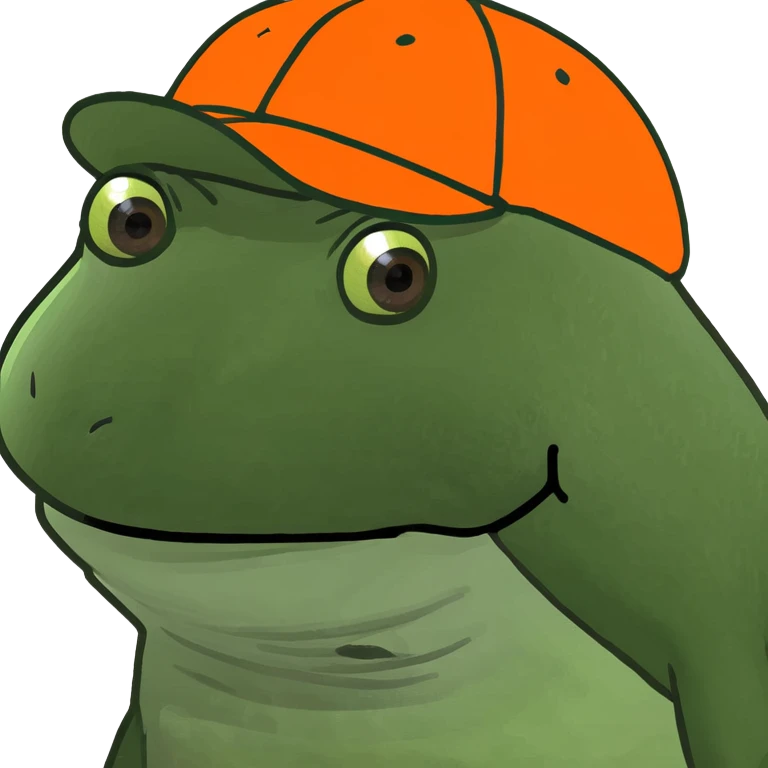 bufo with orange cap emoji