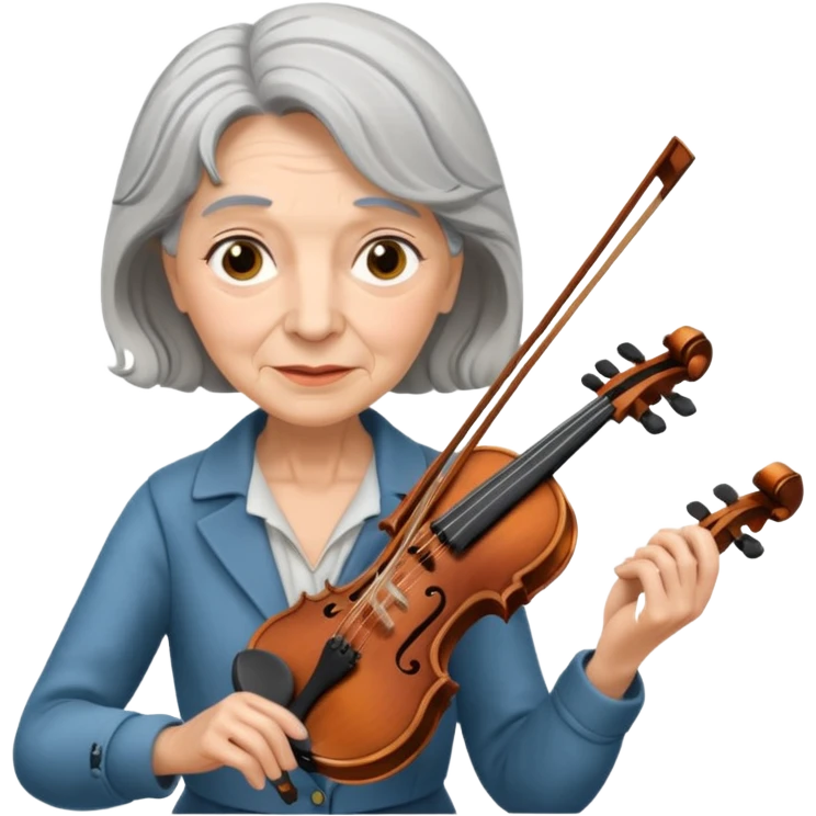 OLD FEMALE VIOLINIST emoji