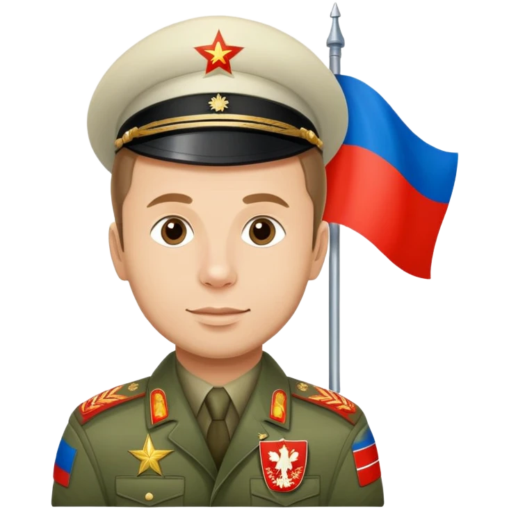 Yuri gagarin, russian flag emoji