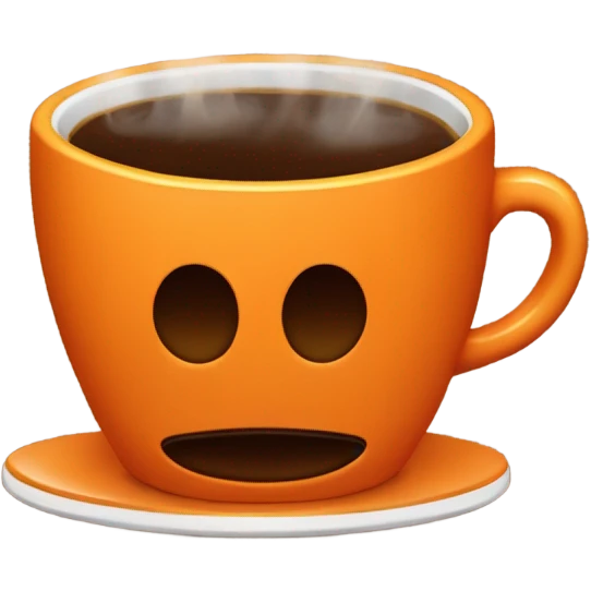 orange coffee emoji