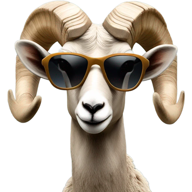 Bighorn with sunglasses emoji