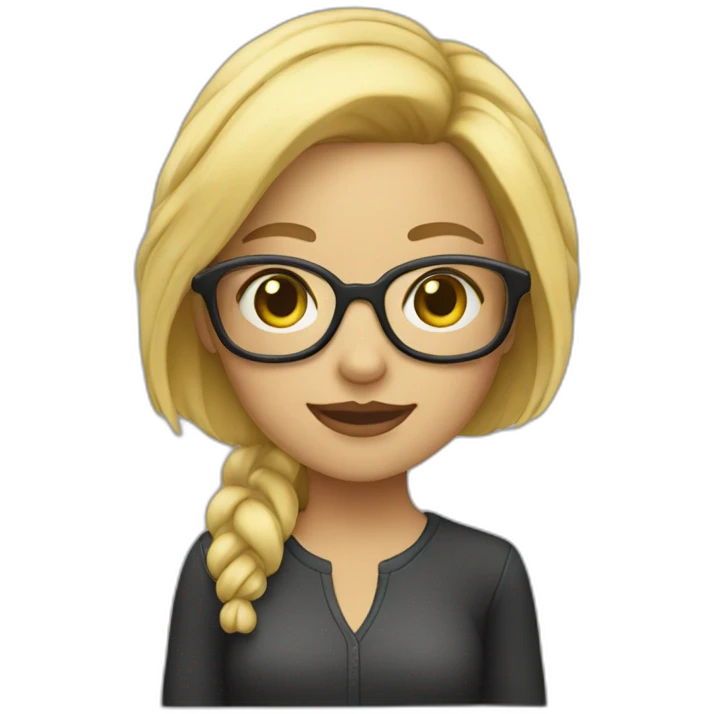 blonde-haired-girl-with-the-glases-What? emoji