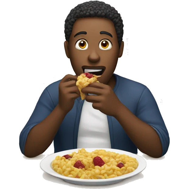 Person eating emoji