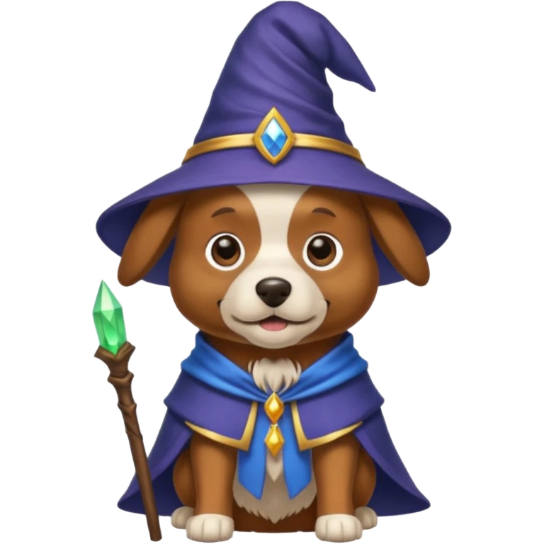 Dog wizard emoji