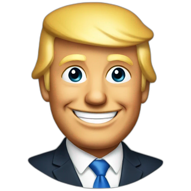 President Trump smiling emoji