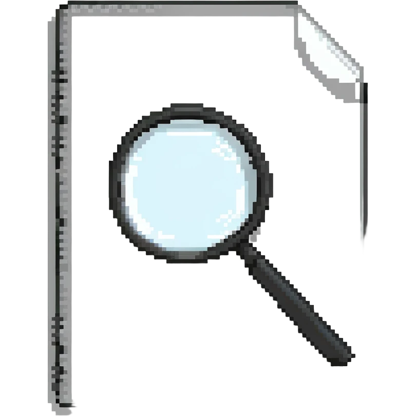 document with magnifying glass emoji