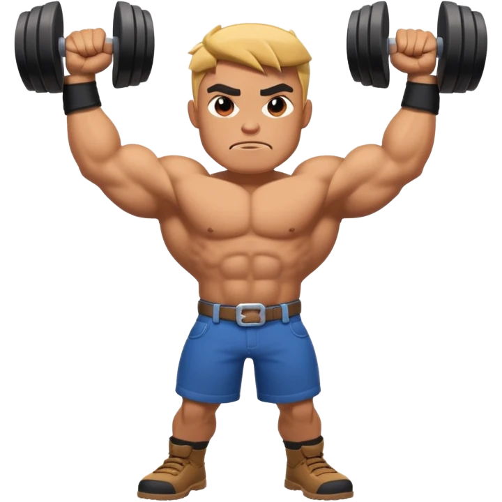 Brawl Stars character flexing muscles emoji