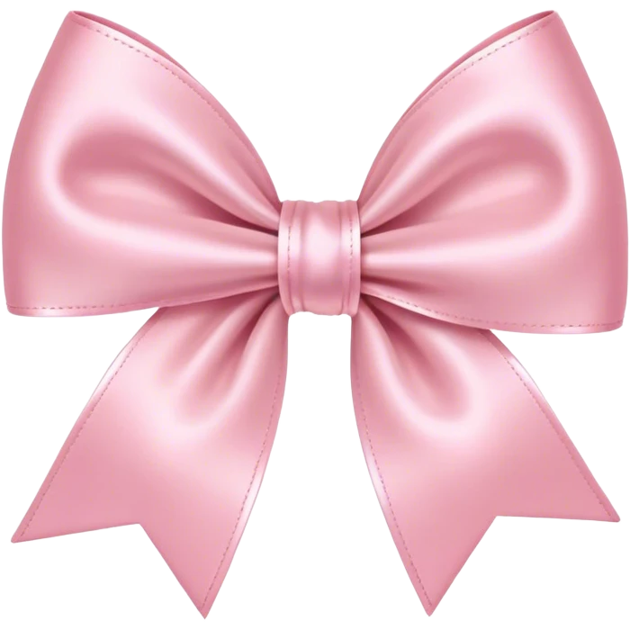 Pastel pink bow  emoji