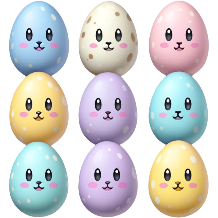 cute easter eggs emoji