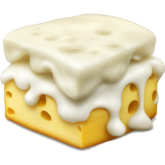 Melted mozzarella cheese w emoji