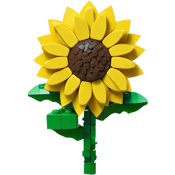 a lego sunflower  emoji