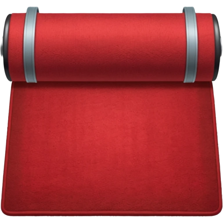  A full red rug, rolled up, once emoji