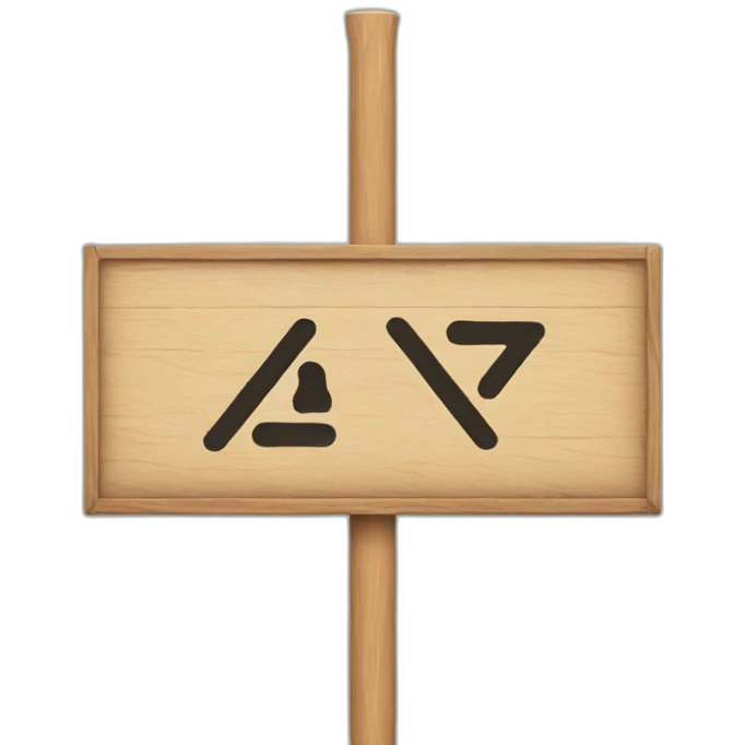 sign board emoji