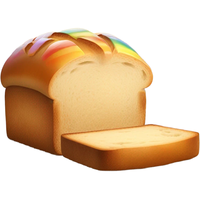 Rainbow and bread emoji