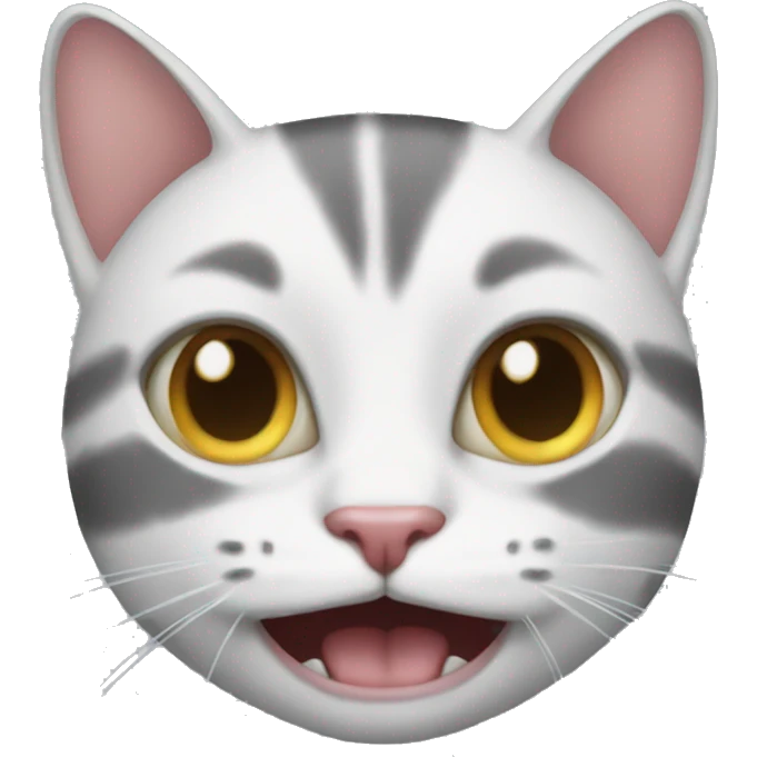 Cat with no teeth emoji