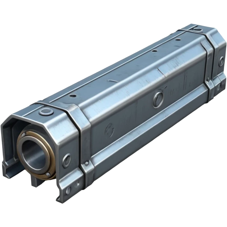 Clean metal beam, unweathered steel, no rust, no damage, sci-fi industrial style, smooth surfaces, high-quality PBR game asset, detailed but clean emoji