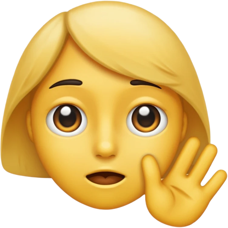 Whispering emoji
