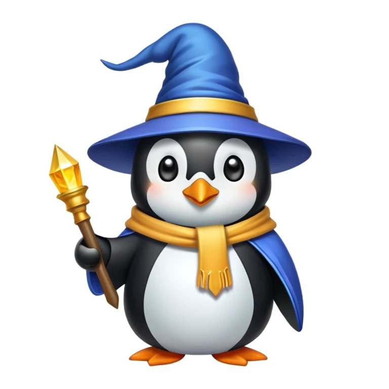 penguin wizard emoji
