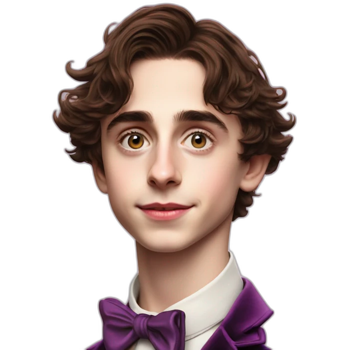 Timothée Chalamet as young Willy Wonka emoji