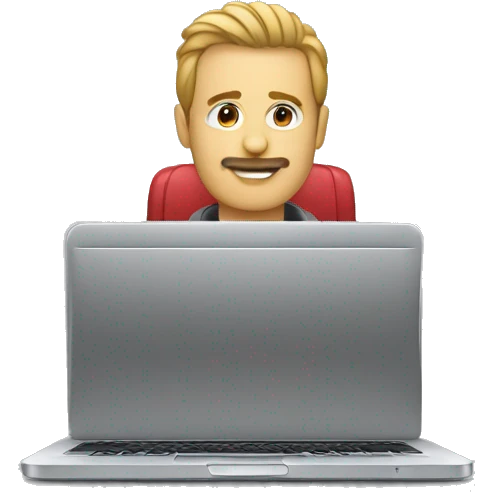 Combine a laptop with a microphone. Make sure the microphone is a bit smaller than the laptop. Put the letters SOTU on the emoji emoji