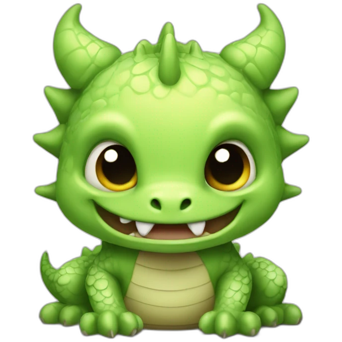 Bébé dragon squelette emoji