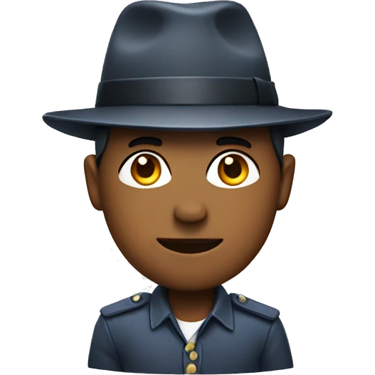 front wearing hat emoji