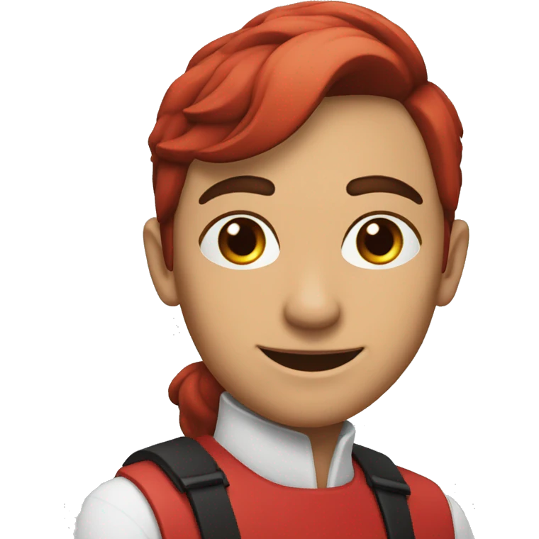 Circulo rojo con cinco puntos negros emoji