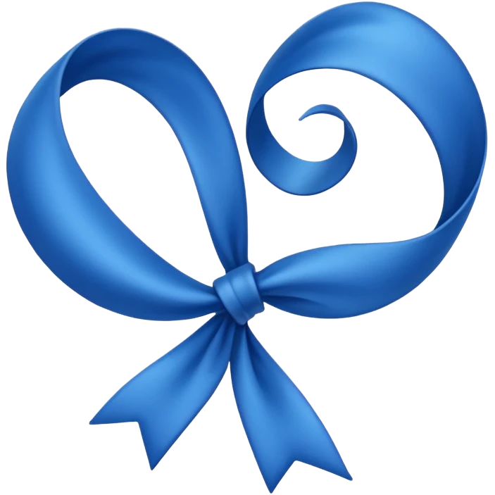 Blue ruban emoji