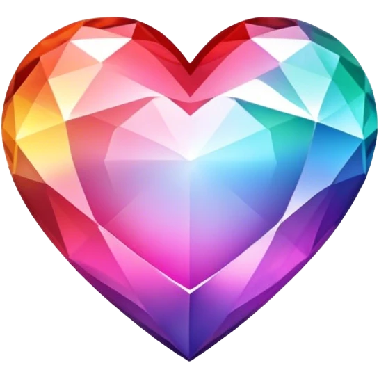  heart with diamond style emoji