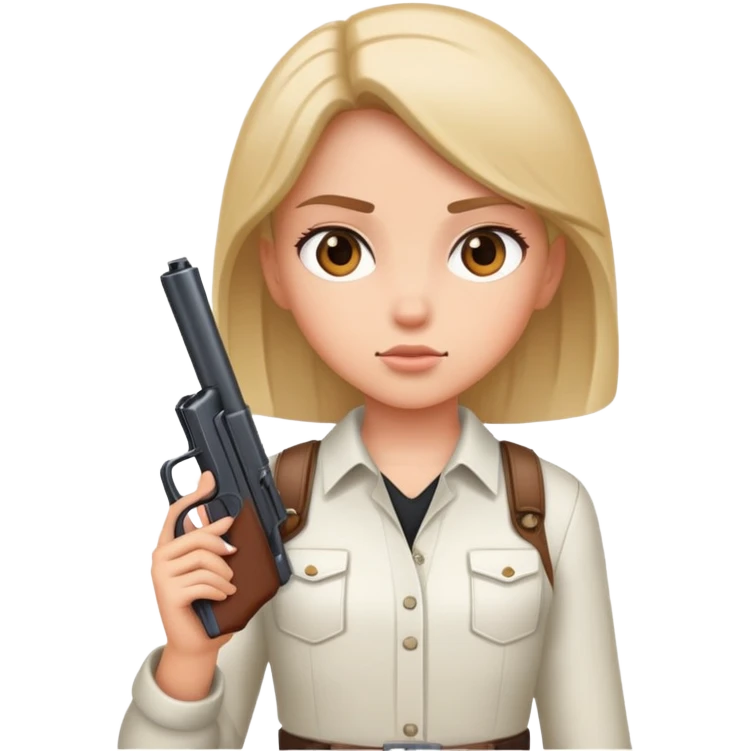 girl with gun emoji