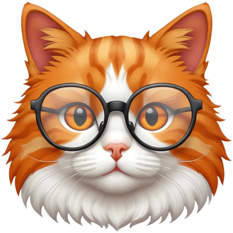 Gato con gafas emoji